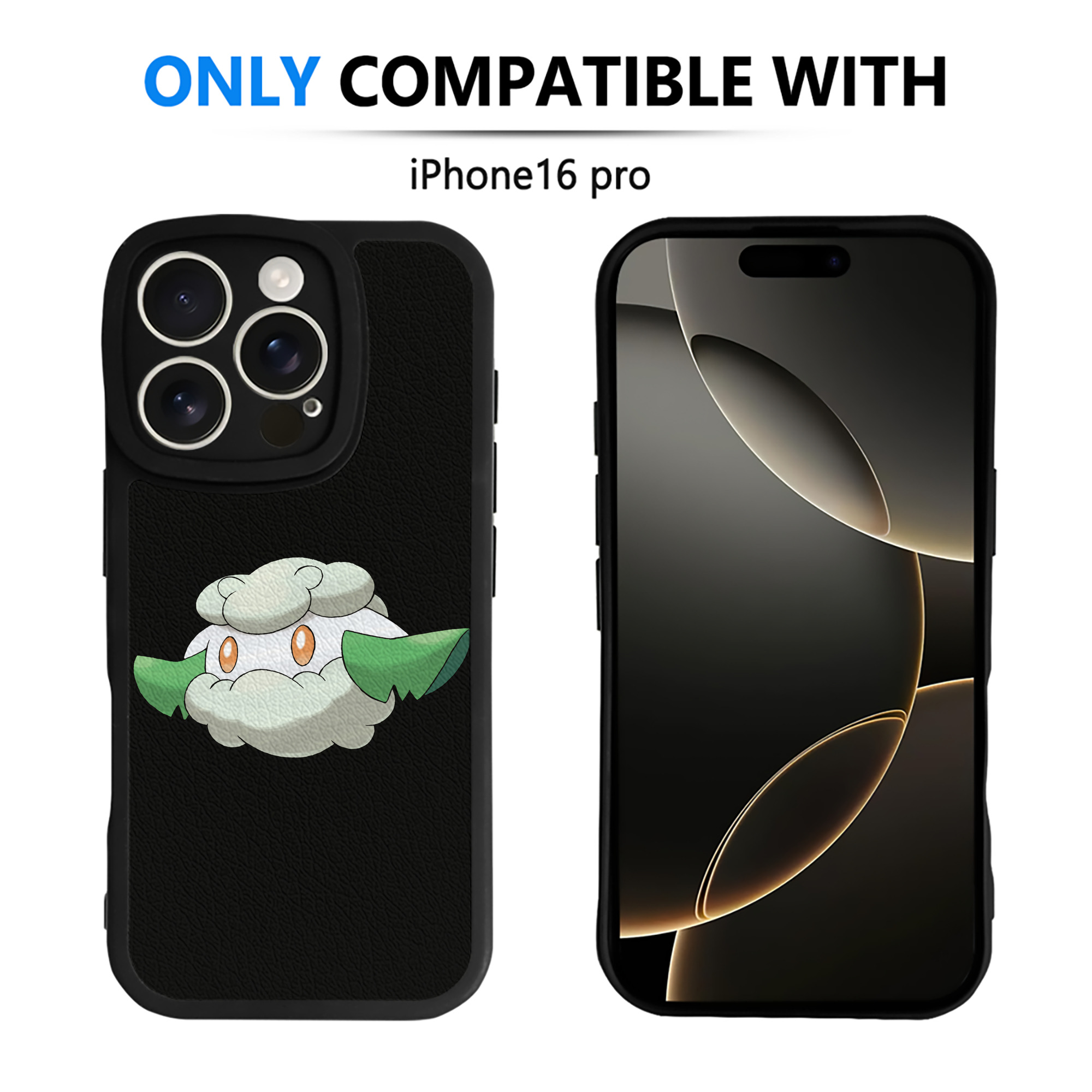 （画像用） ポケットモンスター Pokémon 【iPhone 16シリーズ対応】シリコンスマホケース（レザー調） 材質：シリコン